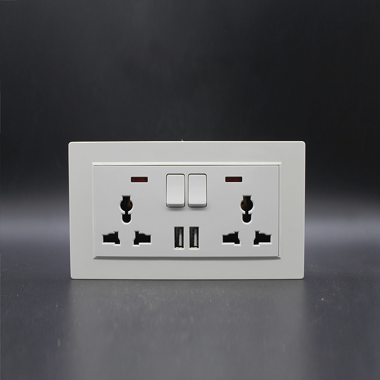 Multi-purpose switch panel household wall socket