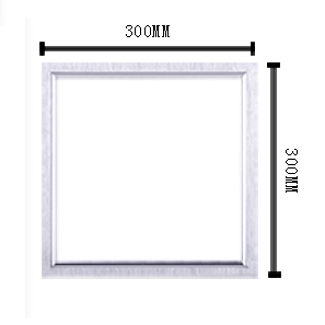 Slim LED panel light with recessed integrated ceiling for bathroom and kitchen