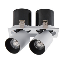 Built-in adjustable double-end hole gallery COB track spotlights