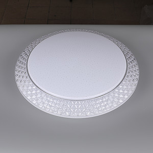 Simple round LED ceiling light in dining room, living room and toilet