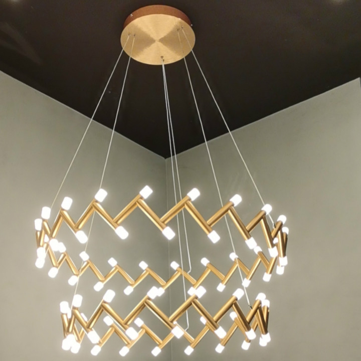 Light Luxury Golden Creativity Chandelier