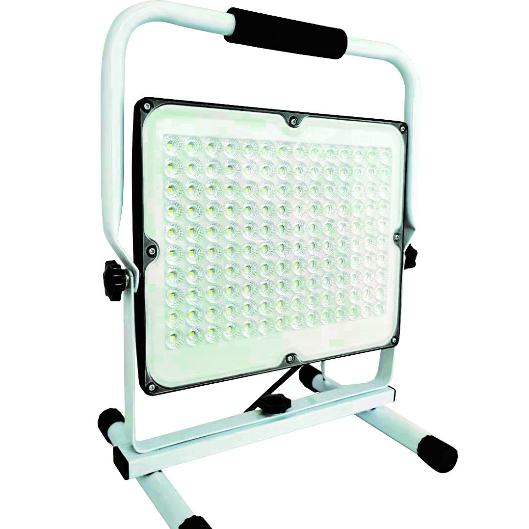White simple outdoor portable stand type projector lamp