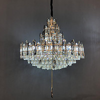 European style light luxury living room bedroom crown series crystal chandelier