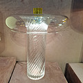 Home bedroom living room Nordic glass spiral tube LED table lamp