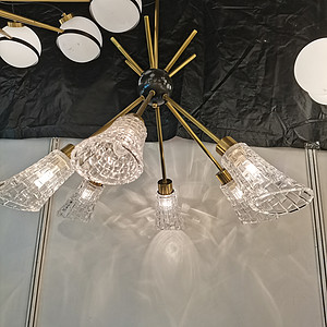 Indoor dining room bedroom free spliced pole Nordic minimalist chandeliers