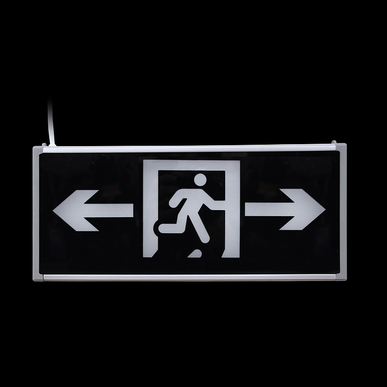Fire emergency sign light evacuation light safety exit passage sign