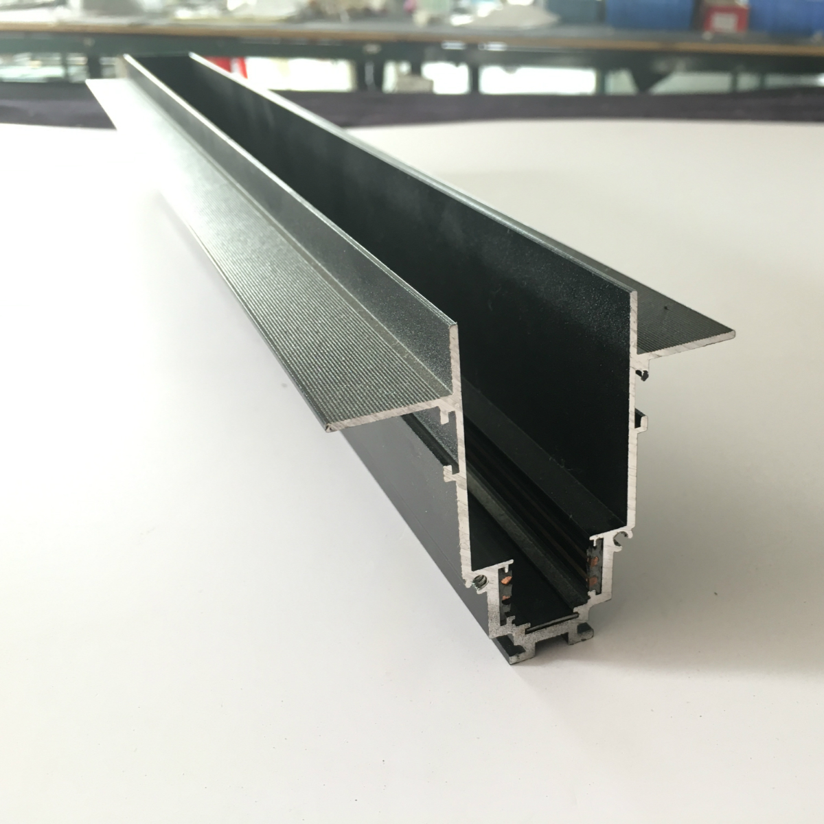 Embedded Magnetic Rail Support