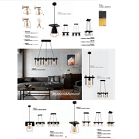 Nordic creative personality of modern restaurant cafe LED dining chandelier