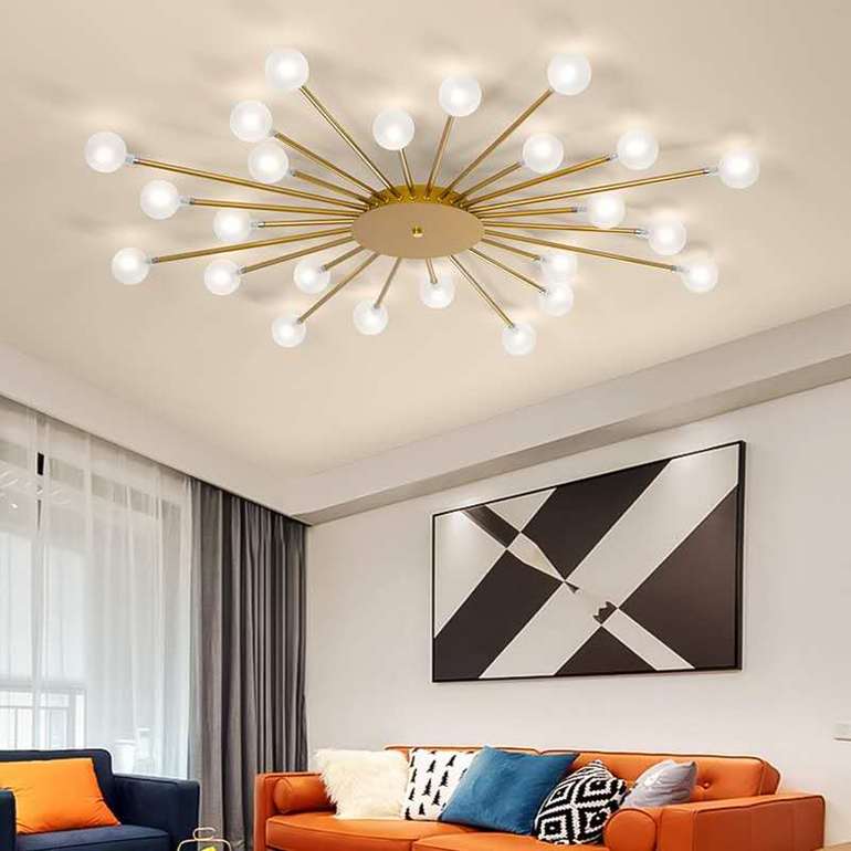 Personality and creative indoor bedroom living room highlighted LED chandelier