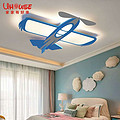 LED eye care cartoon children bedroom rocket simple ceiling light