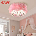 Eye-protection LED ceiling light for girls and children's room lamps and feather lighting