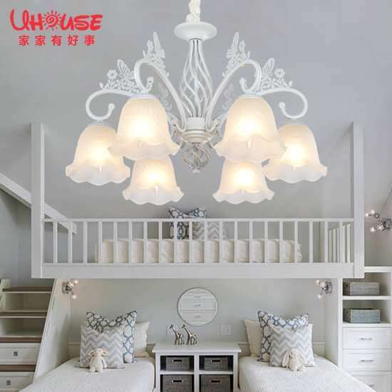 Creative cartoon personality shop room bedroom butterfly theme chandelier for children