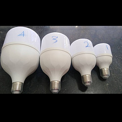 Highlights energy-saving LED screw mouth bulb lights in indoor living room and bedroom