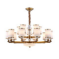 New Chinese style living room full copper atmosphere light luxury dining room bedroom chandelier