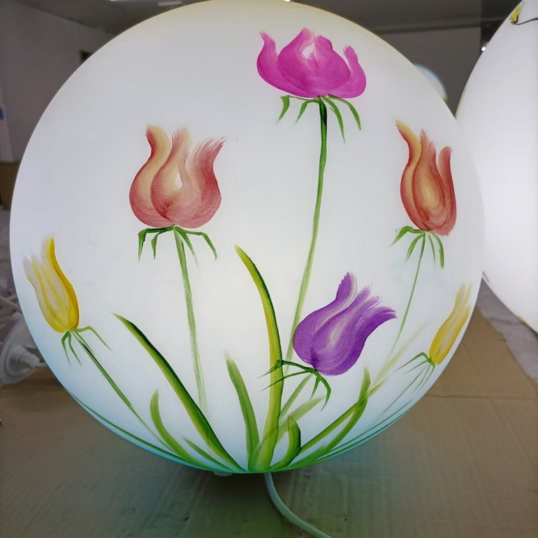 Outdoor simple creative personality ball LED landscape lamp