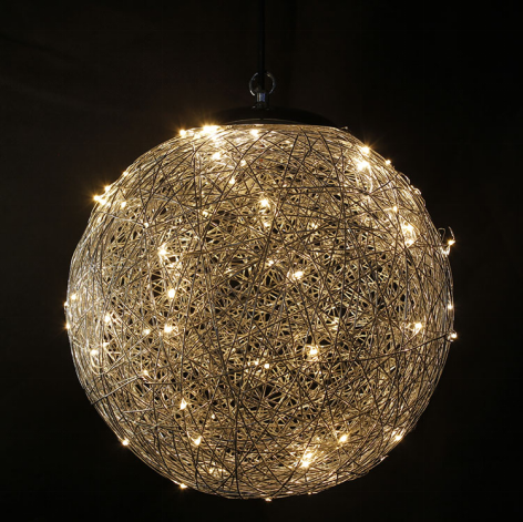 Outdoor beautiful warm light IP65 large aluminum wire LED wire ball lamp