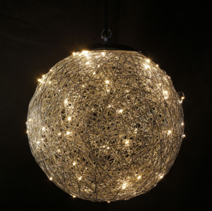 Outdoor beautiful warm light IP65 large aluminum wire LED wire ball lamp