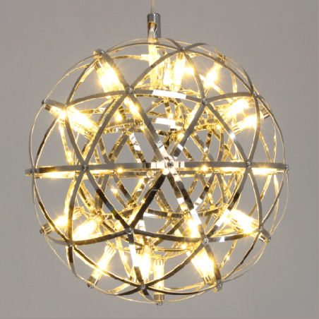 Industrial wind creative warm light spark ball clothing store restaurant LED chandelier