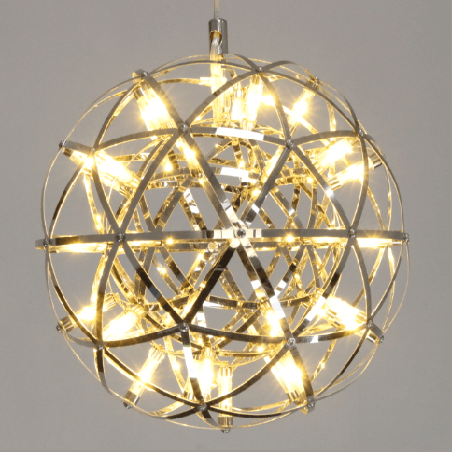 Industrial wind creative warm light spark ball clothing store restaurant LED chandelier