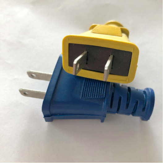color two-pin plug