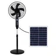 Solar electric fan