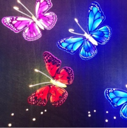 Outdoor garden lawn bright beautiful LED butterfly landscape lamp