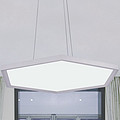 Office Hexagon Panel Light Chandelier