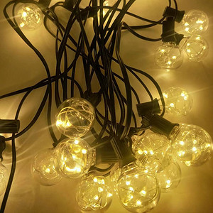 Outdoor low pressure waterproof G40 holiday Christmas copper wire light string