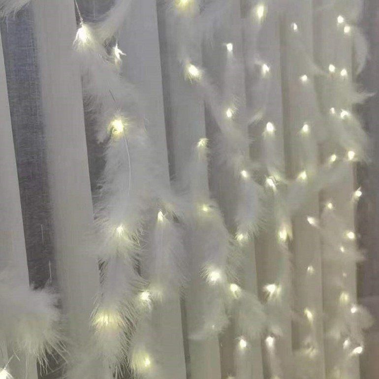 Aesthetic remote control copper curtain LED star light string