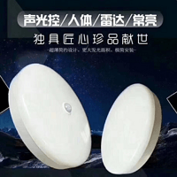 Indoor sound-light control body induction high bright ultra-thin ceiling light