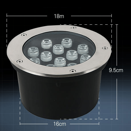 Outdoor waterproof courtyard square lawn embedded buried lights