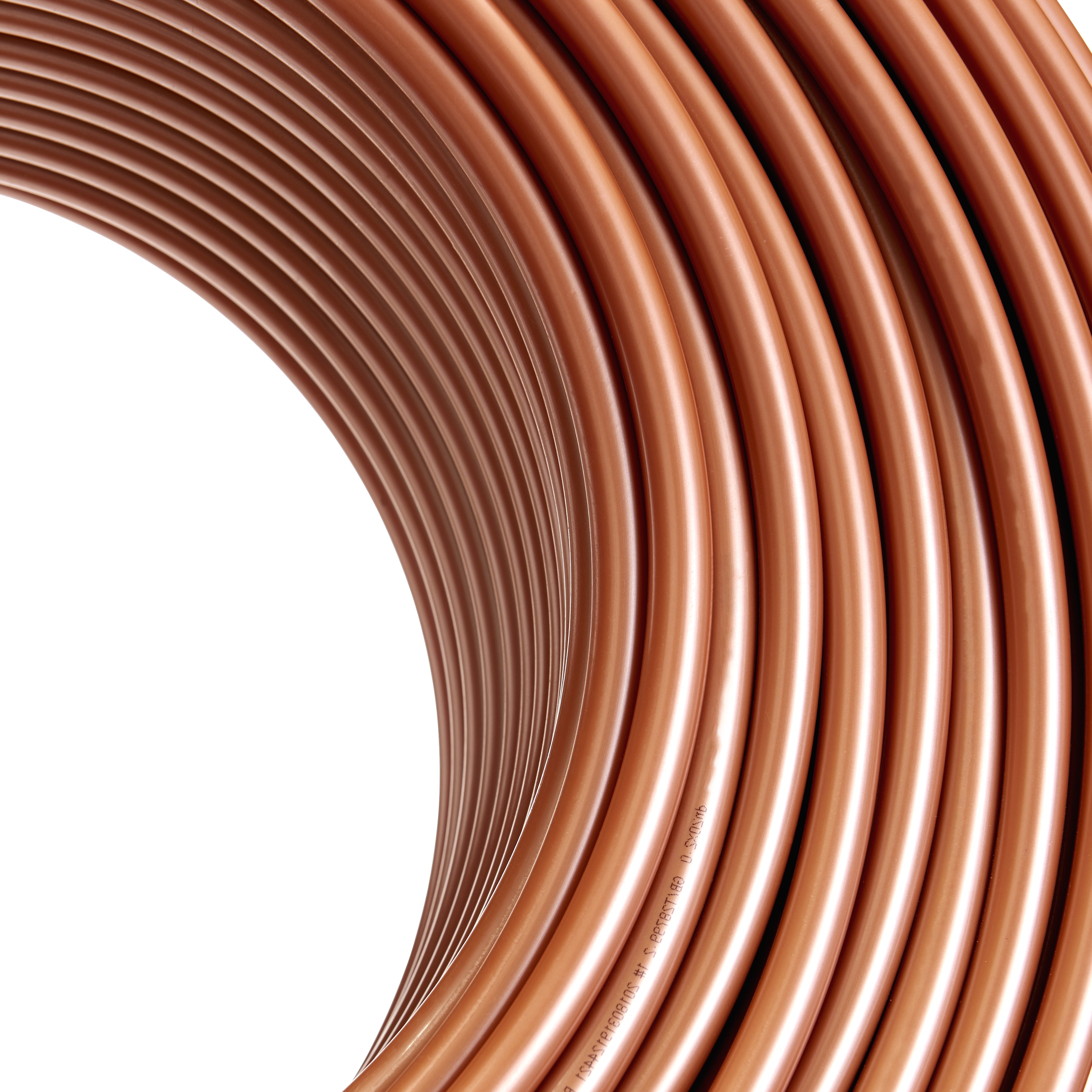 Rose gold floor heating coil