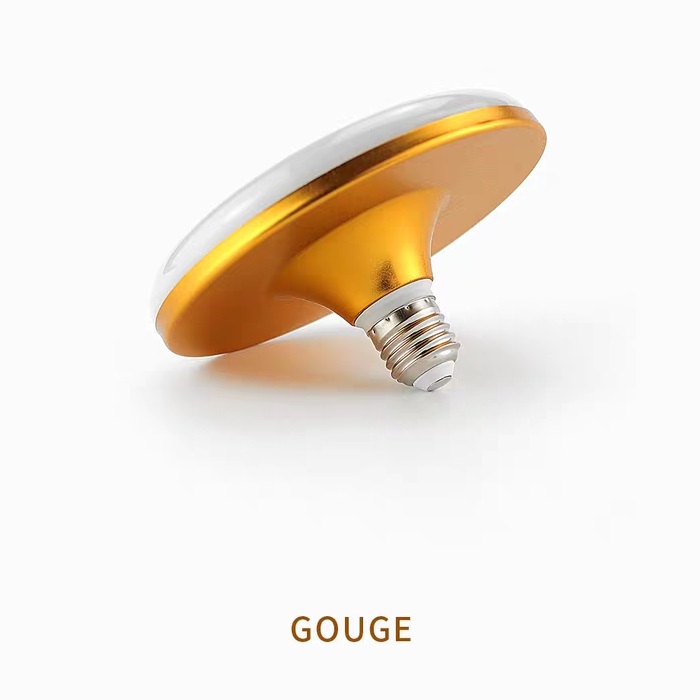 Golden Printed UFO Panel Light Bulb