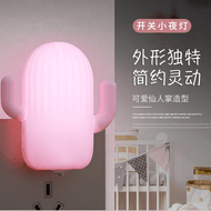 Small Indoor CactusWarm Lit Night Light