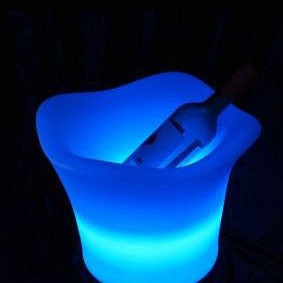 Home Wine Basin Blue Table Lamp