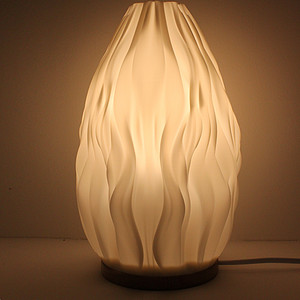 Indoor creative beautiful living room and bedroom 3D printed wave lamp