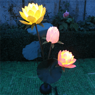 Outdoor park lawn landscape LED dynamic lotus lamp