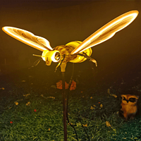 Highlight LED dynamic bee landscape lights in outdoor scenic spots