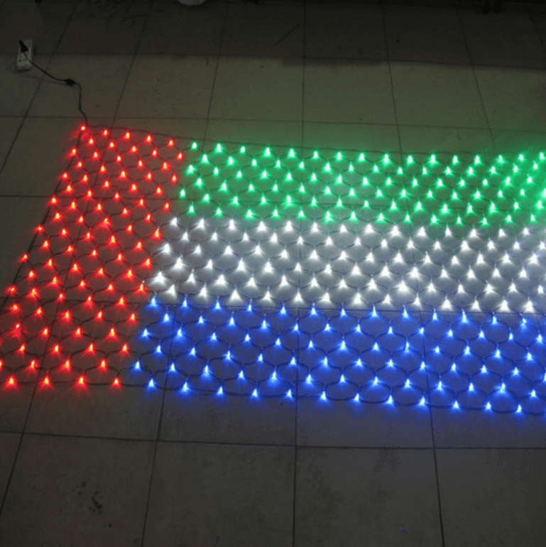 Outdoor lighting courtyard garden decoration LED flag net lamp