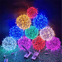 Outdoor hanging tree garden project lighting ED rattan bulb landscape lamp