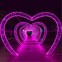 Outdoor Lawn Garden Highlight Love Arch LED Landscape Lamp