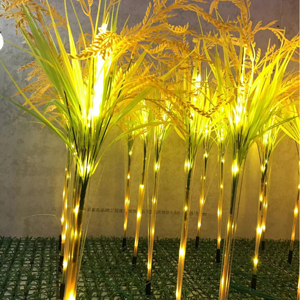 Outdoor waterproof decoration inserts the ground to imitate the wheat light landscape lamp