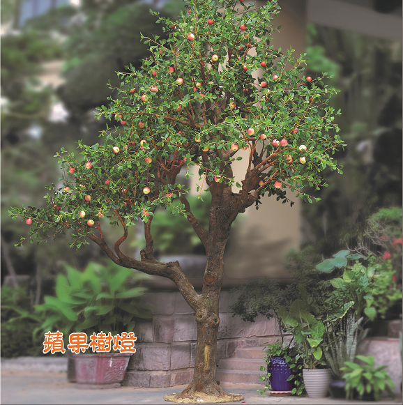 Outdoor landscape garden lighting project LED apple tree lamp