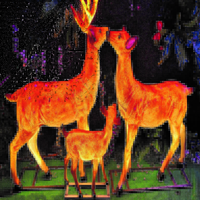 Outdoor garden courtyard LED landscape light elk lights