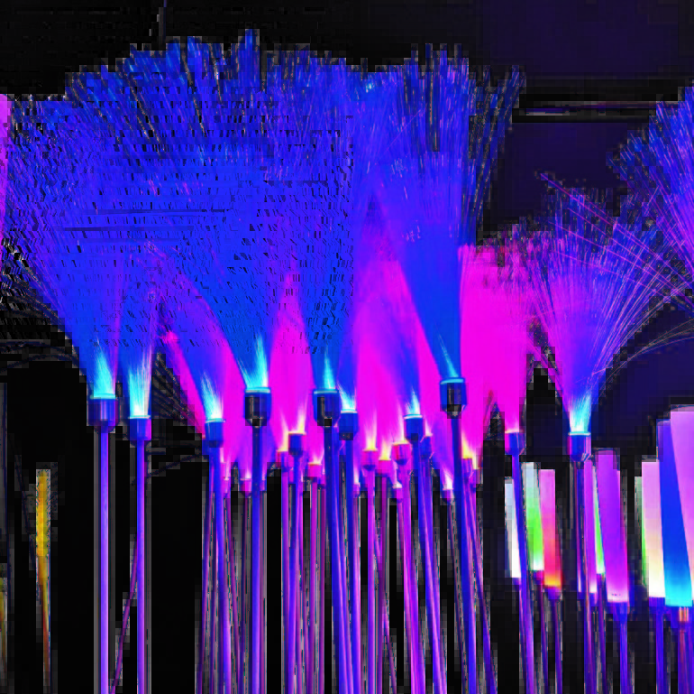 Outdoor LED residential park lighting project optical fiber reed lamp