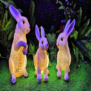 Outdoor garden garden landscape LED illuminated rabbit lights