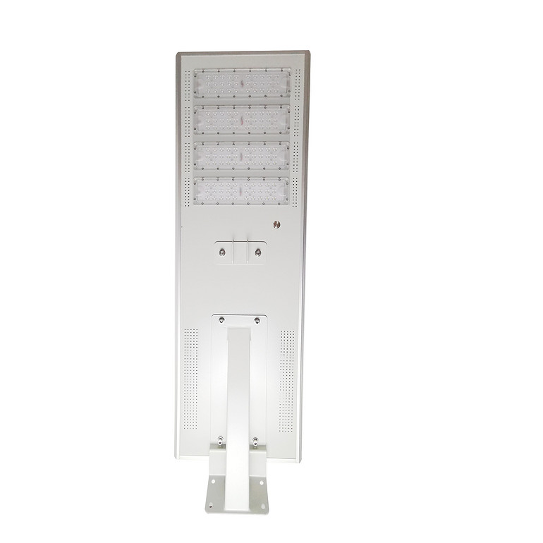 Outdoor highlighted integrated LED solar street lamp