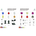 Modern simple chandelier bayonet/notch accessories series