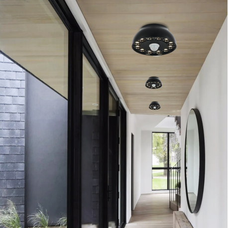 Indoor corridor corridor body induction three-tone light LED ceiling light