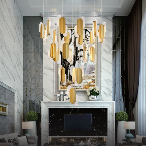 Nordic interior highlighted living room bedroom villa LED chandelier
